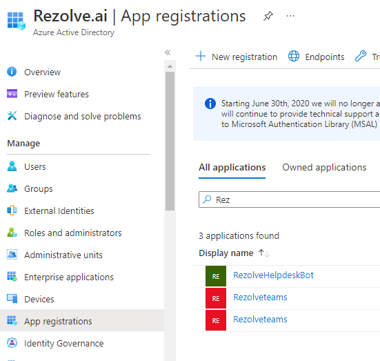 API Permissions