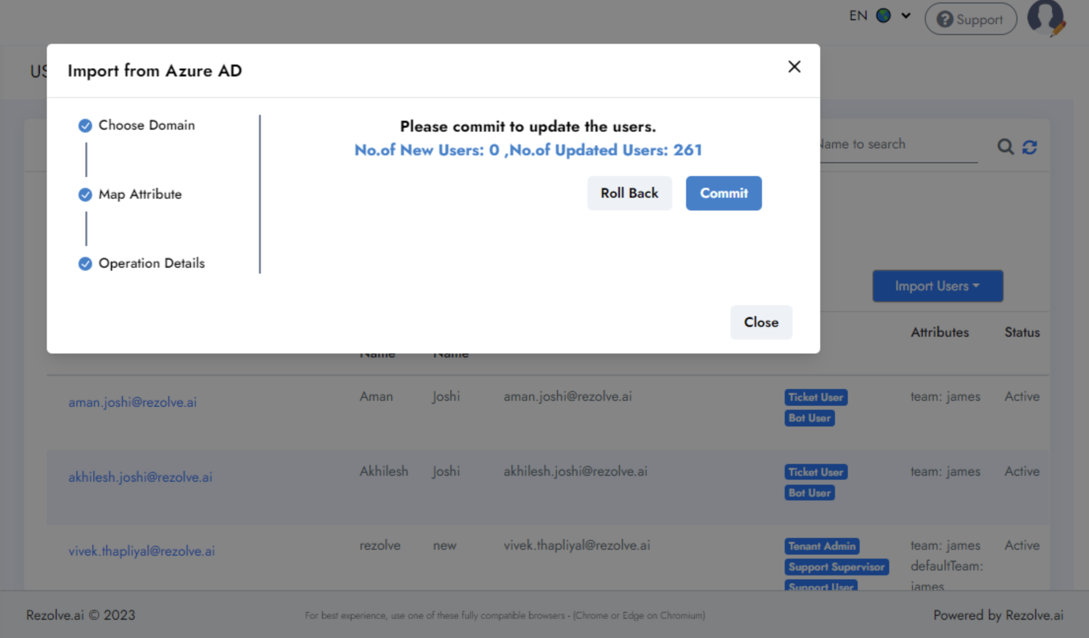 Import from Azure AD