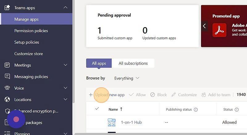 Upload New App