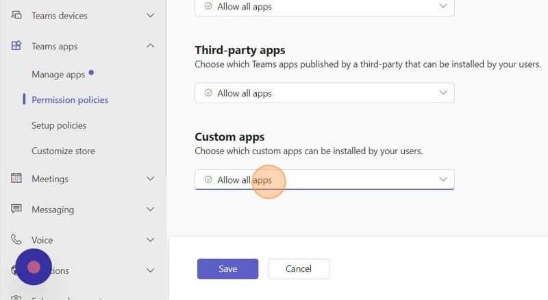 Allow Specific Apps