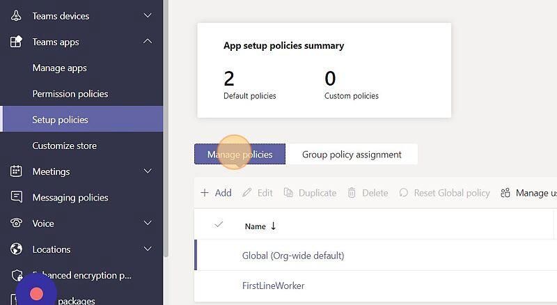 Manage Policies