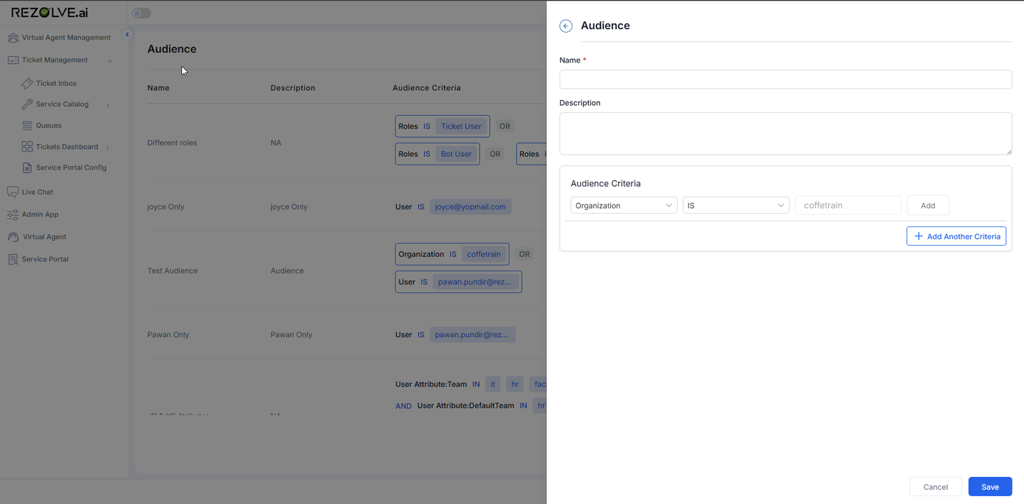Audience Management Example 2