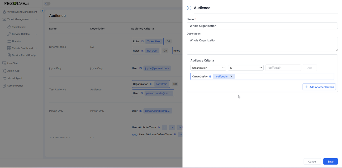 Audience Management Example 3