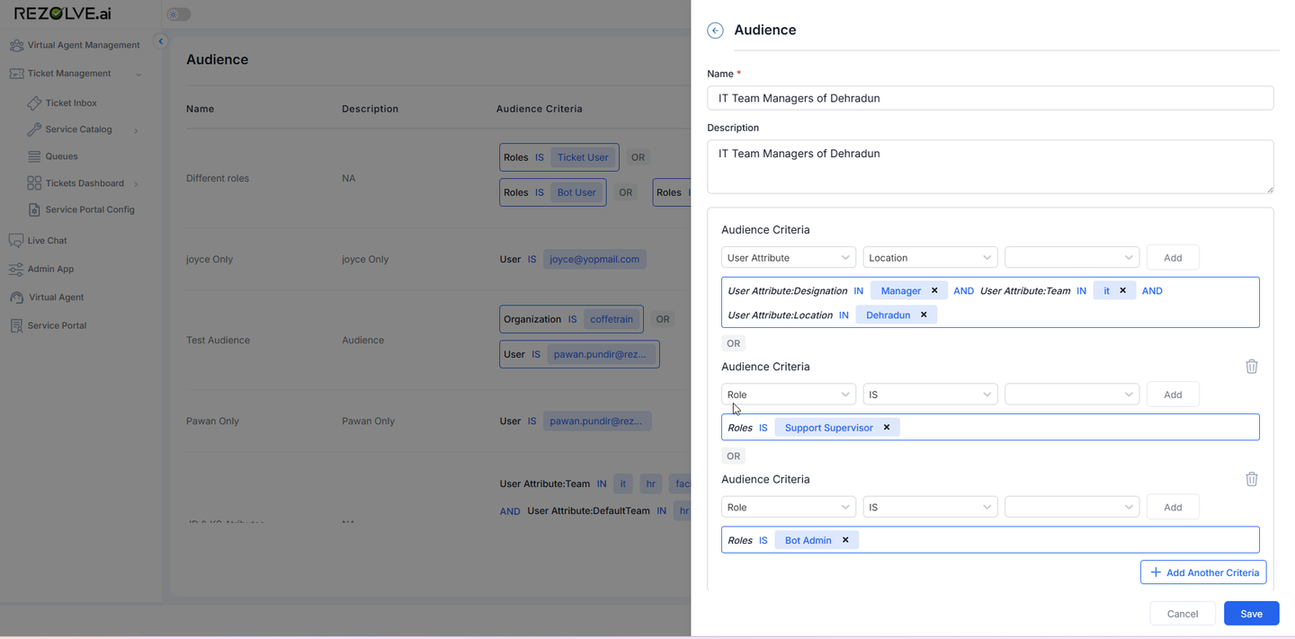 Audience Management Example 8
