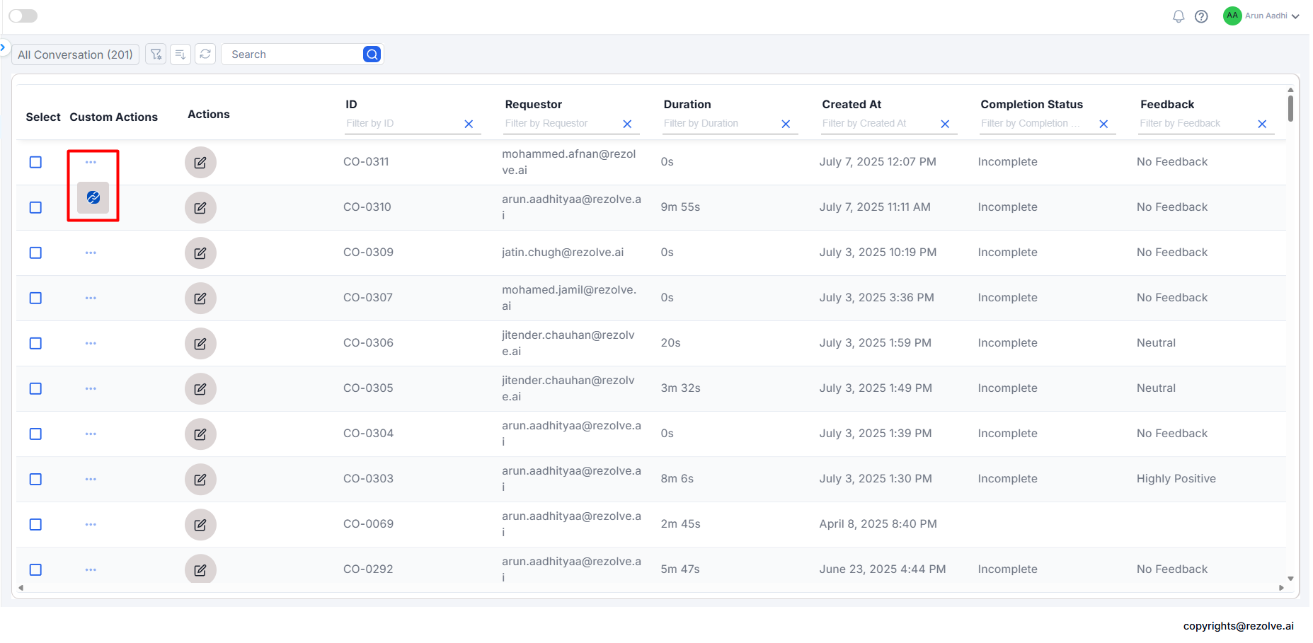 Conversation UI Update - Details