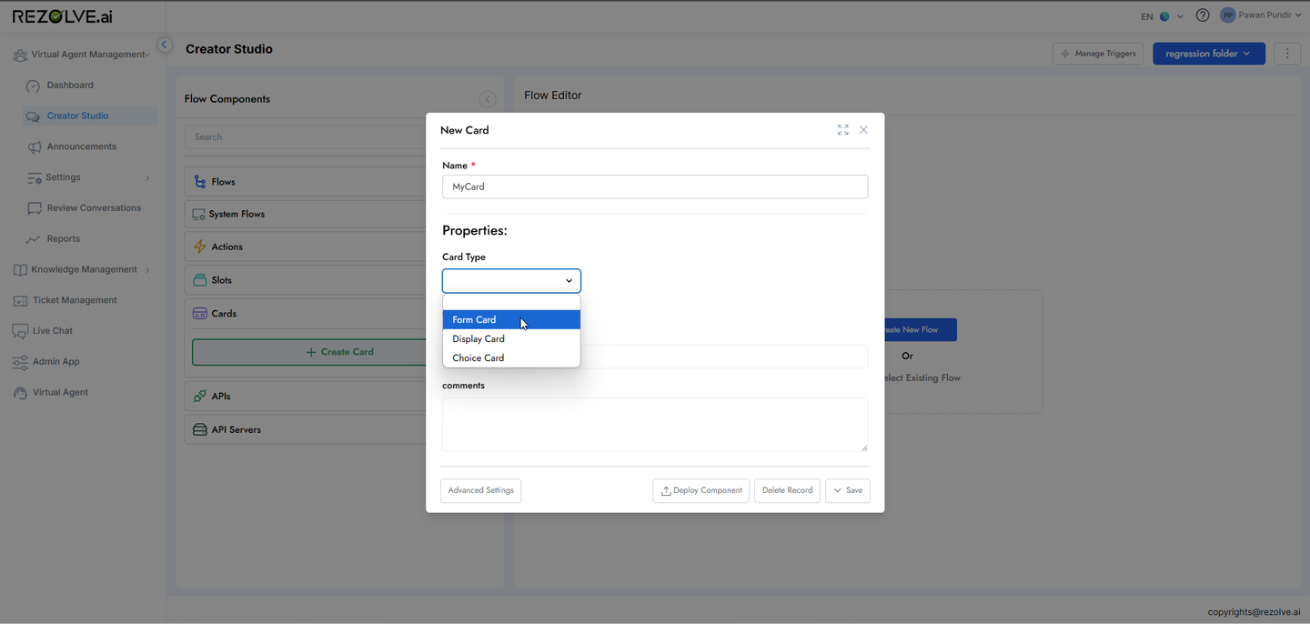 Creator Studio Example 5