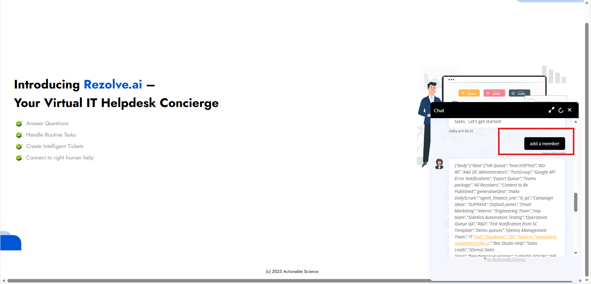 Landing Message Flow