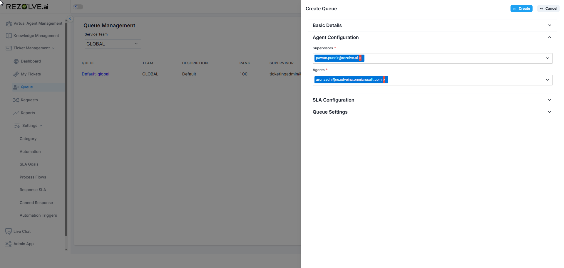 Custom Queue Creation