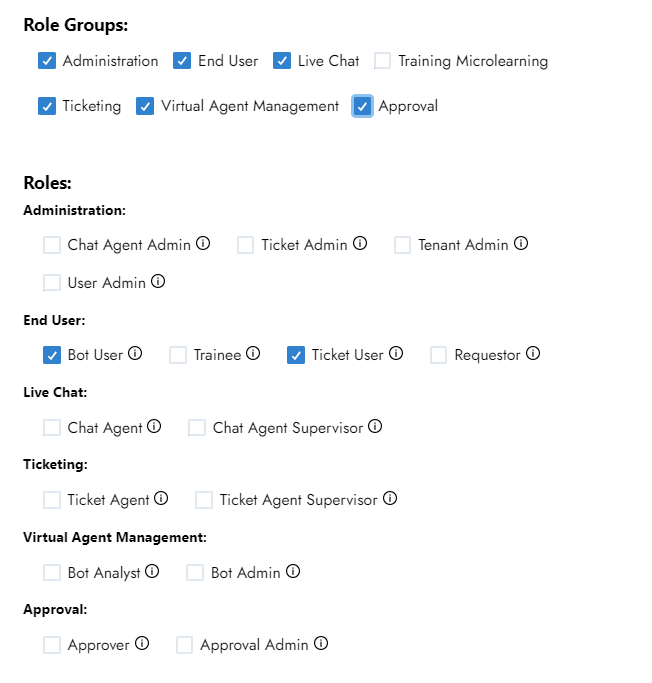 Role Groups