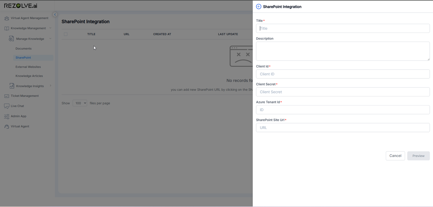 SharePoint Integration