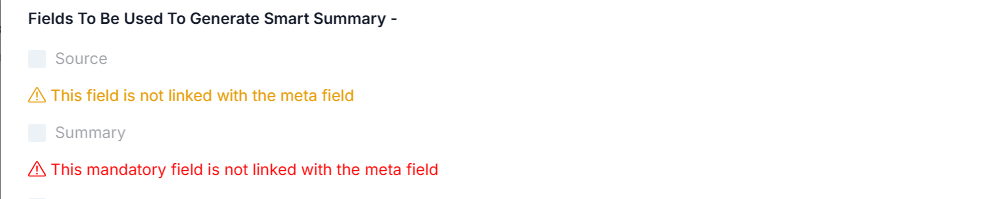Comprehensiveness Settings