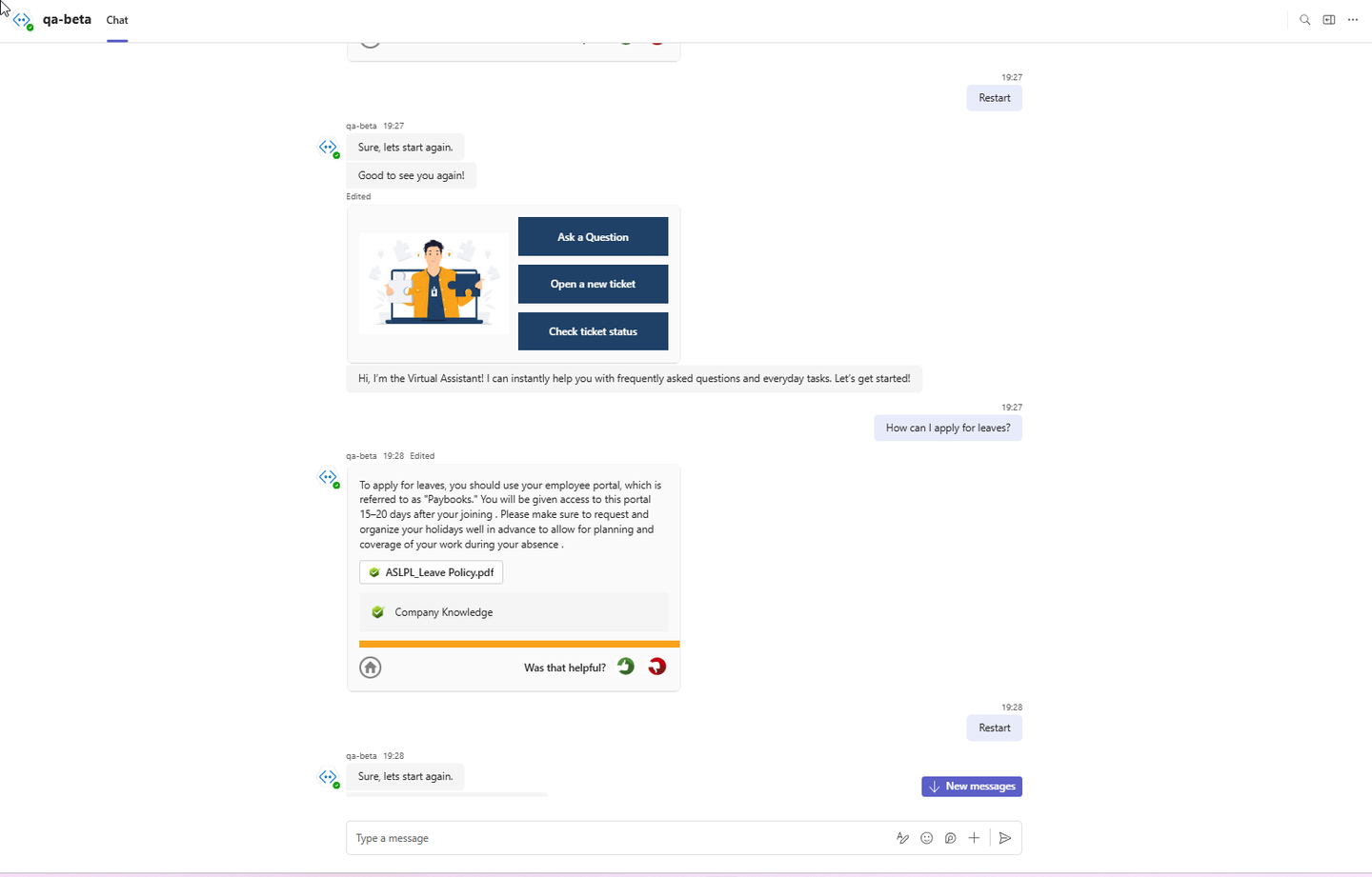 Teams Bot Example
