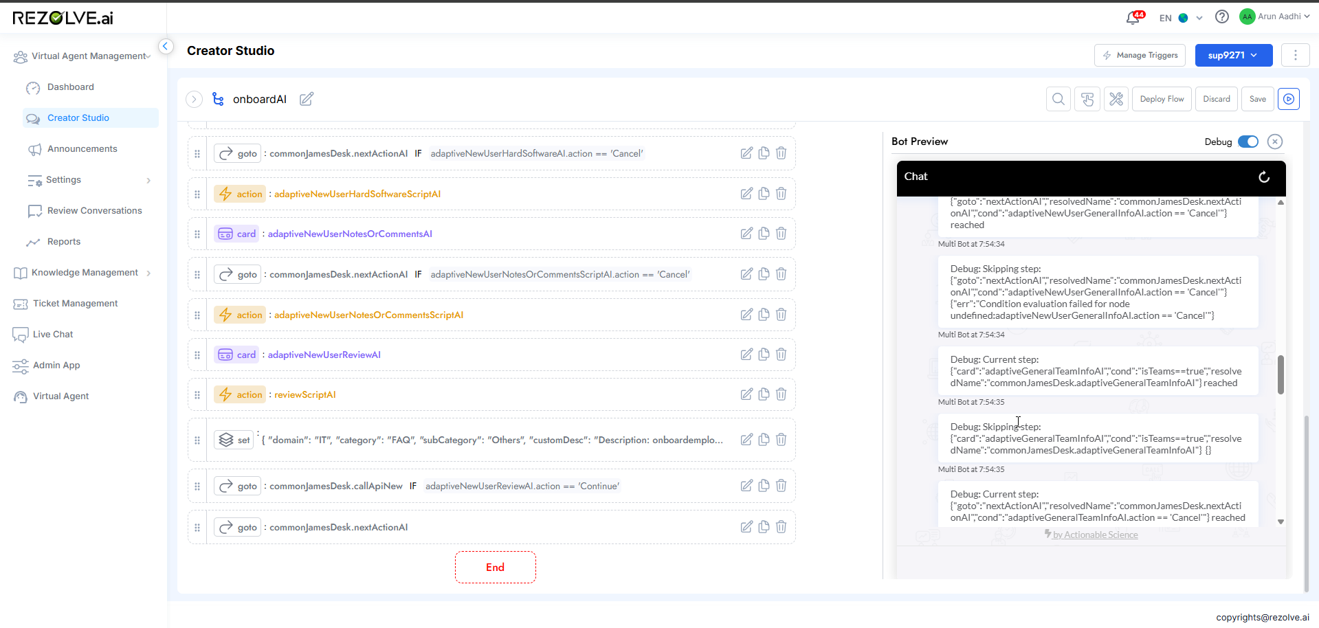 Testing Flow Seven