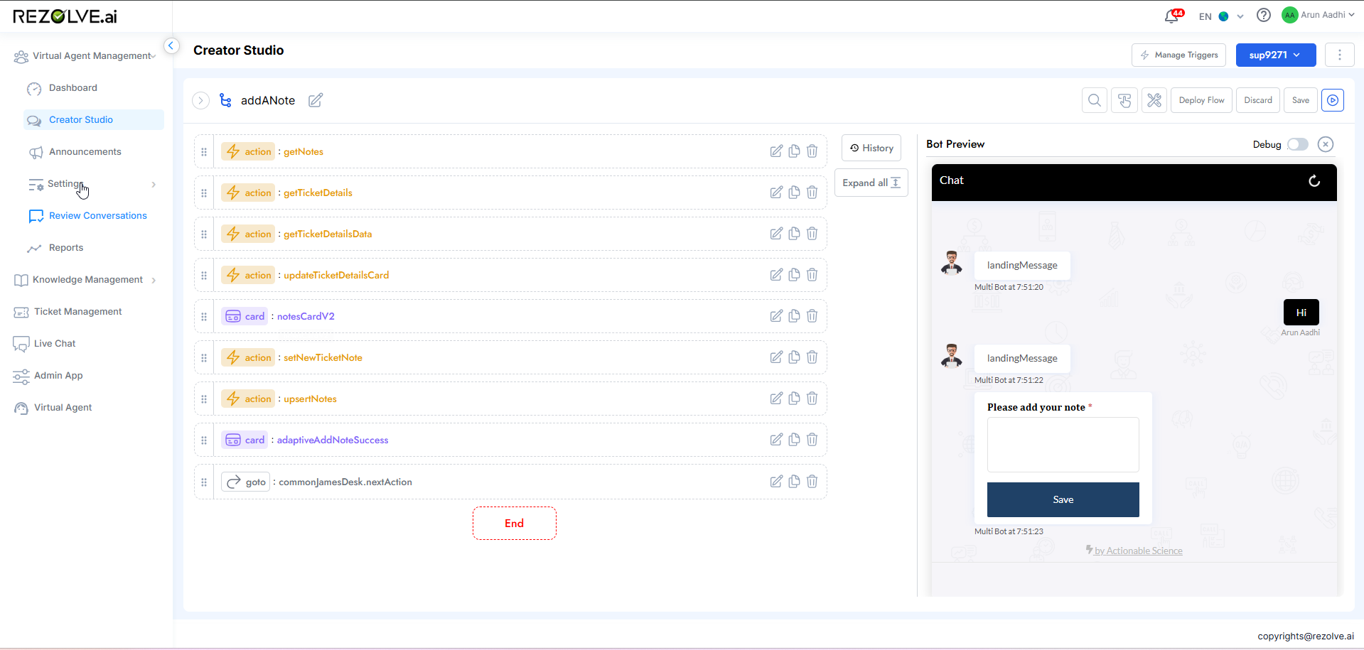 Testing Flow Three